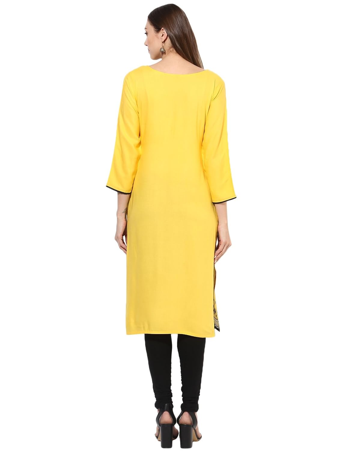 vaamsi crepe digital printed kurti(vpk1441_yellow_free size)