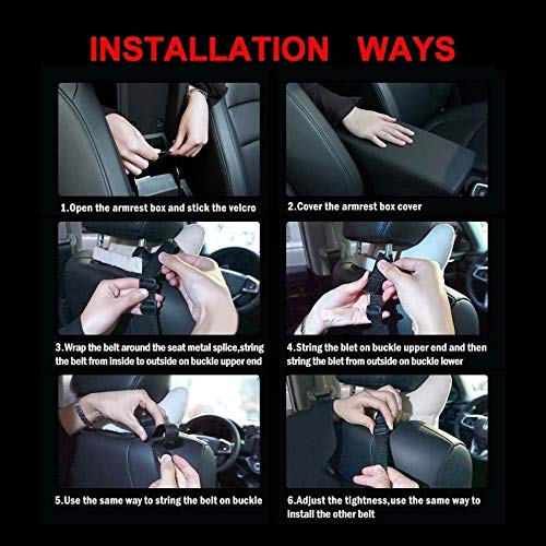 Car Net Pocket Handbag Holder,Purse Holder for Car,PU Leather Car Purse Holder Between Seats,Car Handbag Organizer,Car Seat Storage Net Pocket for Storage Phone(Leather Black with Pockets)