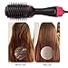 EVERMARKET One Step Hair Dryer & Volumizer, Premium Hot Air Brush Negative Ion Generator Hair Straightener Curler Brush for All Hairstyle(1000W 110V) - Black