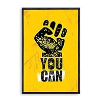 Framed Canvas Wall Art Motivational Words Canvas Prints Home Artwork Decoration for Living Room,Bedroom - 16x24 inches