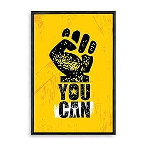 Framed Canvas Wall Art Motivational Words Canvas Prints Home Artwork Decoration for Living Room,Bedroom - 24x36 inches