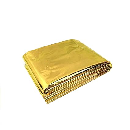SHAFIRE Emergency Survival Blanket Thermal Blanket Moistureproof Blanket(160 x 210 cm) for Safety & Survival During Camping, Outdoor Sports, Hiking, Travel, Tent, Bag, Rain