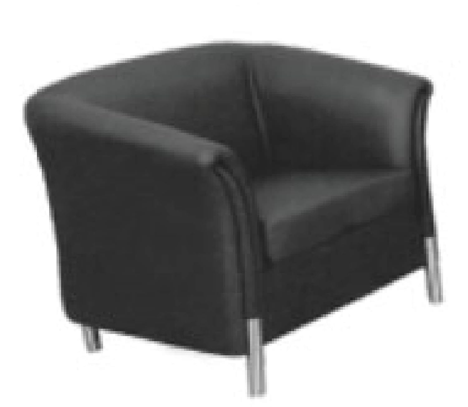 Efc Single Seater Sofa Size L W H 29x27x29inchs Color Black