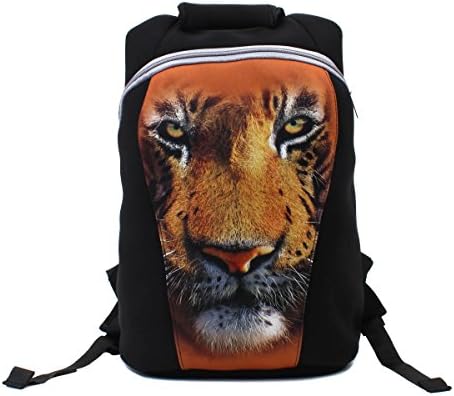 Yipinu Neoprene Laptop Backpack Notbook Bags Computer Case Tiger
