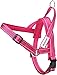 DEXDOG #1 Best Dog Harness — EZHarness On/Off Walk in Seconds! [Pink Large L] — Easy Quicker Step in Dog Harness Vest — Puppy No Pull Reflective Mesh Handle Adjustable Training