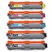 Compatible Toner Cartridge Replacement for Brother TN221 TN-221 TN225 TN-225 (2 Black, 1 Cyan, 1 Magenta, 1 Yellow), 5 Pack