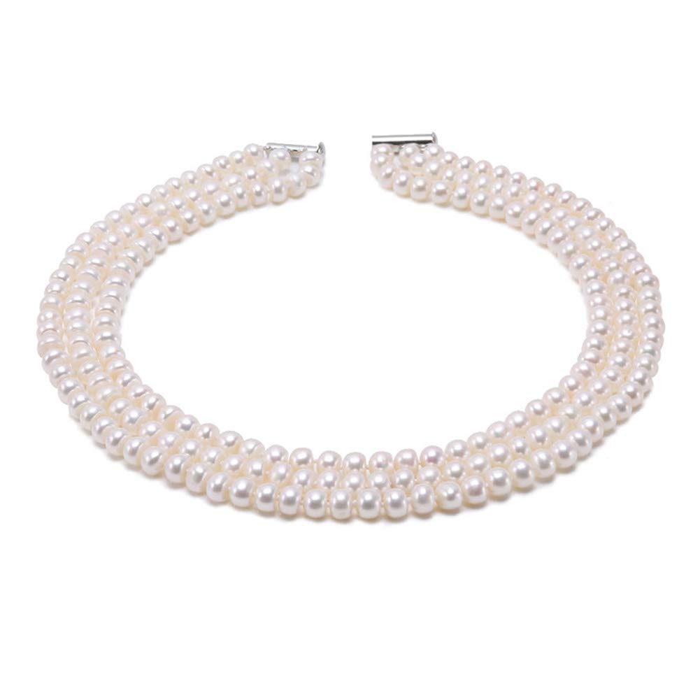 Buy JYX Pearl Necklace Three Strand 