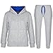 A2Z 4 Kids Plain Tracksuit Contrast Hoodie with Joggers Jogging Sweatpants Pants Sports Activewear Set Girls Boys Age 2-13Yrs