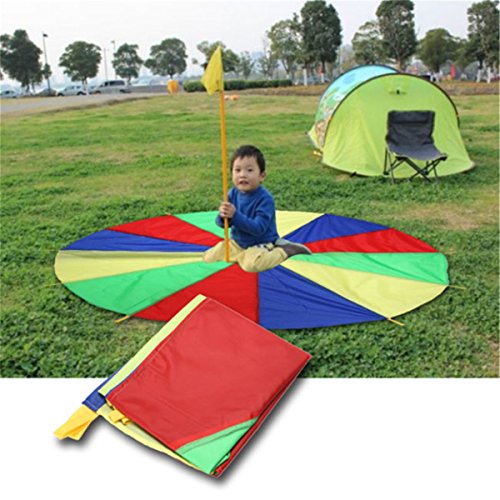 CH Child Kid Sports Development Outdoor Colorful Umbrella Parachute Toy