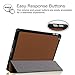 Fintie iPad Air 2 Case - Ultra Slim Lightweight Stand Smart Cover with Auto Sleep/Wake Feature for Apple iPad Air 2 (iPad 6) 2014 Model, Brown