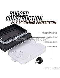 Caja de fusibles con iluminación LED de 6 vías con cubierta, OLS PSZACCEPS051H