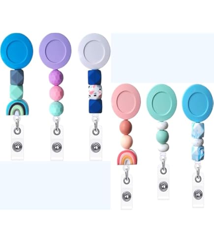 thumbnail image 2 of Badge Reels Retractable 3 PC Nurse Badge Reel Set - Cute Pink Retractable ID Holder For Medical Staff & Healthcare Workers Medical Staff Badge Clip 2 of 14