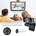 1536P Full HD Webcam, Besteker 1080P Wide Angle Camera with Microphones, Widescreen Video Calling Recording with Facial-enhancement Technology for Desktop, Laptop, Mac