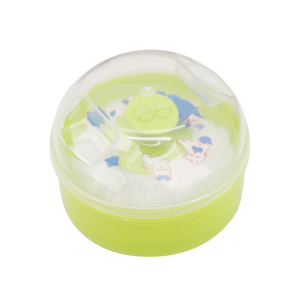 Newborn Baby Body Face Makeup Tool Soft Sponge Powder Puff Box Container