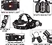 Flagship-X Nighthawk Rechargeable 6000 Lumen IPX4 Waterproof LED Camping Headlamp Flashlight For Running - Black
