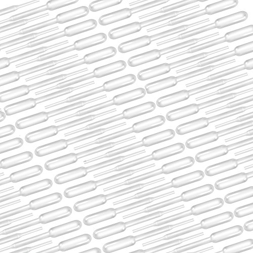 Teenitor 500 Pieces 0.2 ml Capacity Disposable Graduated Transfer Pipettes Dropper Polyethylene
