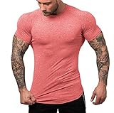 URRU Men's Quick Dry Workout T-shirts Compression