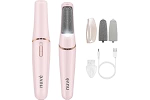 BAFAFA Nuve Smooth Pedicure Wand, Electric Foot Callus Remover, Portable Foot Callus Remover, Foot Pedicure Tool, Callus Razor for Dry Cracked Heels, Calluses and Dead Skin.