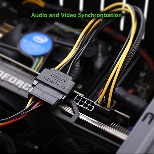 UGREEN Sata Power Cable Sata15 Pin to 6 Pin PCI Express Graphics Video