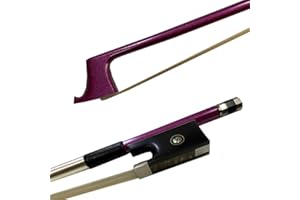 yinfeel 1pc of pink carbon fiber violin bow 4/4,3/4,1/2,1/4,1/8 childern violin bow white horse hair (1/2)