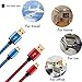 [2 Pack]S7 S6 Edge Micro USB Charging Cable Gold Plated,Charger Chord Samsung Galaxy S4,S5,Note4 / Edge,Tab A S2 Pro HTC, LG.S6, LG,Kindle Fire, Moto,ZTE,Huawei P8/P6/Honor/Ascend ETC.[Red/Blue]