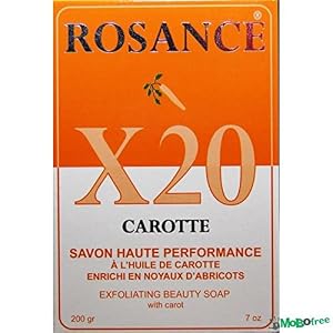rosance X20 zanahoria Carotte exfoliación de la piel de belleza jabón 200 g – por Sonik rendimiento
