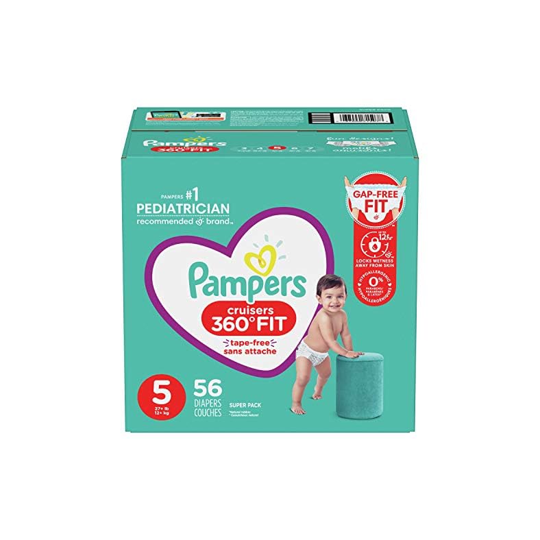 Pampers Cruisers 360 Diapers Size 5 56 Count
