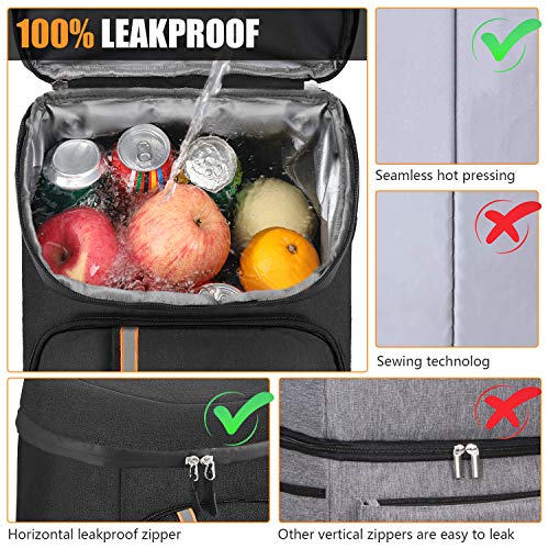 Cooler Backpack, NUHOAO Leakproof Insulated Backpack Cooler, 30 Cans