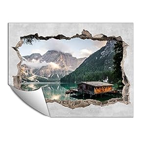Wall Paper Small Wall Mural Creative 3D Photo Wall Art Removable Wall Decoration for Bedroom Living Room - 24x32 inches