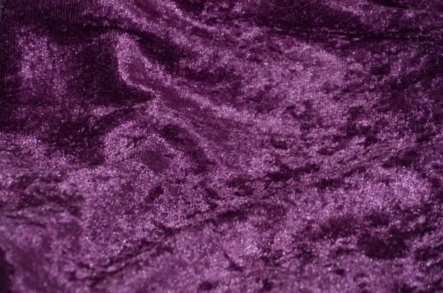 PANNE VELVET CRUSHED BACKDROP VELOUR STRETCH FABRIC 60" WIDE PLUM BY THE YARD