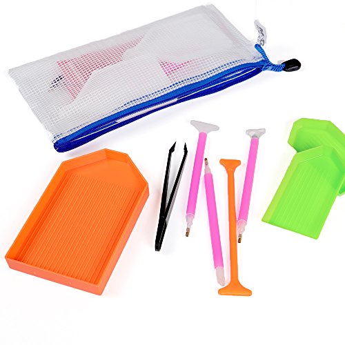 Diamond Painting Tools 36 Pieces 5D Diamond Painting Accessories Cross Stitch Tool Kits by INFELING
