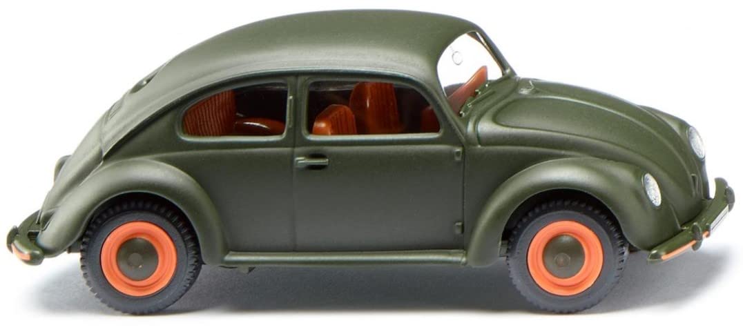 Wiking 083018 VW Pretzel Beetle Dark Matt Green 1946