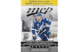 2018 2019 Upper Deck MVP NHL Hockey Series Unopened Blaster Box of 21 Packs with Chance for Rookies Plus #1 Draft Picks Cards