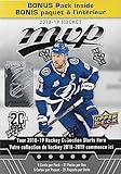 2018 2019 Upper Deck MVP NHL Hockey Series Unopened Blaster Box of 21 Packs with Chance for Rookies Plus #1 Draft Picks Cards and Blaster Exclusive Gold Scripts