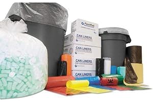 Inteplast Group S404822N High-Density Can Liner, 40 x 48, 45-Gallon, 22 Micron, Clear, Roll of 25 (Case of 6 Rolls)