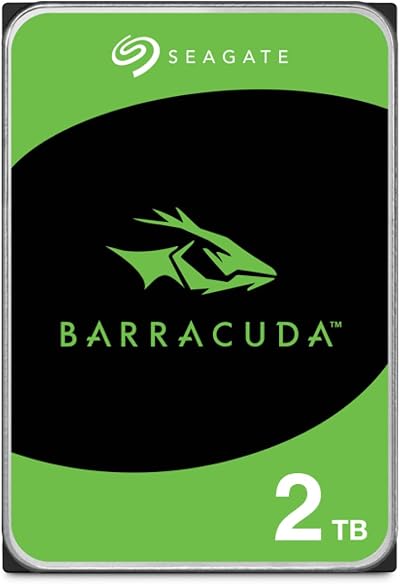 Seagate BarraCuda 2TB Internal 3.5 Inch SATA 6Gb/s 7200 RPM 64MB Cache