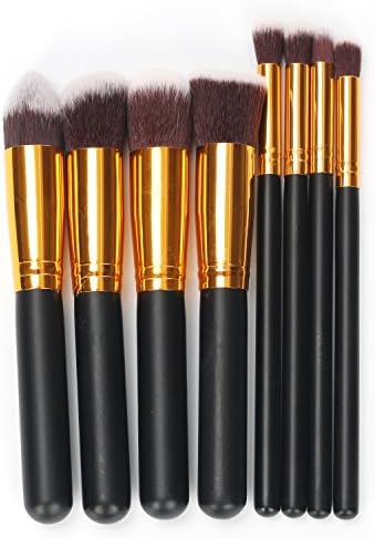 Hername 8 Pcs Angle Makeup Brushes concealer Eye Shadow Blush Contour Foundation Cosmetic Brushes for Powder Liquid Cream makeup brushes Makeup Brush