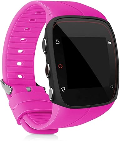 kwmobile Pulsera Compatible con Polar M400 / M430 - Brazalete de Silicona en Rosa Fucsia sin Fitness Tracker