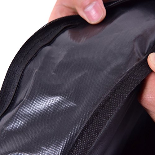 image for COLIBROX--Black Foldable Golf Bag Travel Cover with Wheel Lightweight 