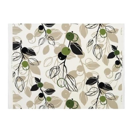 Ikea Majken Fabric White Beige Green Metre 150 Cm Amazon