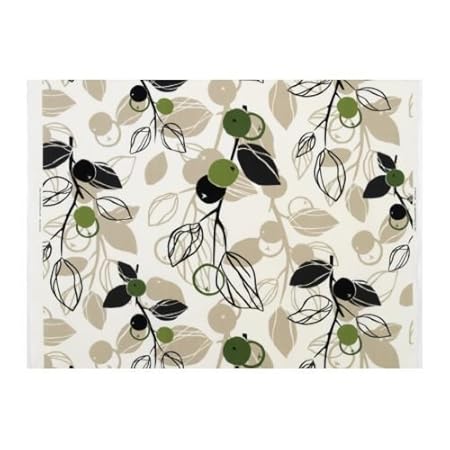 Ikea Majken Fabric White Beige Green Metre 150 Cm Amazon