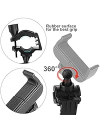 Soporte para manillar de bicicleta, compatible con iPhone x 8 7 7s 6 6S Plus Samsung Galaxy s9 s7 s6 s5 nota 8 ajustable universal.