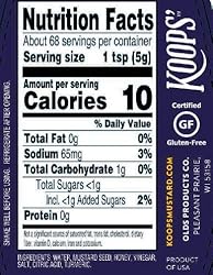 Koops' Honey Dijon Mustard, 12 oz. Bottle, 4-Pack