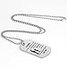 Love Dog Tag Inspirational Necklace Mens Girls Military Custom Personalized Pendant Jewelry Birthday Graduation Gift (Father to daughter)
