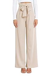 GUOLEZEEV High Waist Wide Leg Trousers for Women
