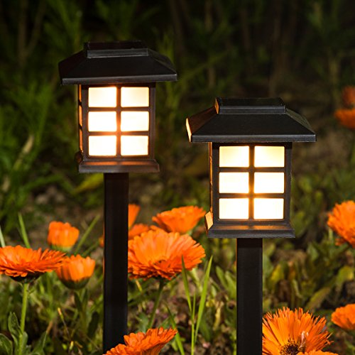 KODOO 8Pack Solar Pathway Lights Outdoor, Outdoor Garden Lights, Solar Pathway Lights, Outdoor Landscape Lighting for Lawn/Patio/Yard/Walkway/Driveway