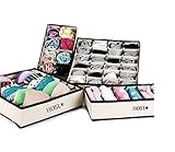HOSL Drawer Dividers Closet Organizers Bra Underwear Storage Boxes 4 Set