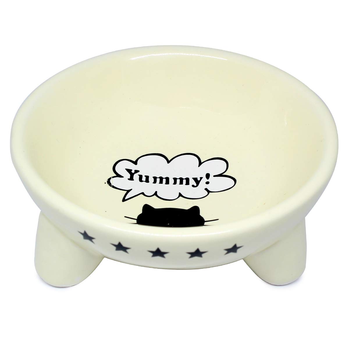 Mua Alien Pet ペットボウル 猫食器 陶器のお皿 フードボウル ウォーターボウル 犬猫用 ミルキーホワイト Tren Amazon Nhật Chinh Hang 21 Fado