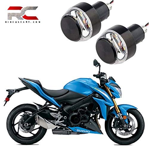 Riderscart Side LED Indicator Light Bike Handle Bar End LED Blinker Indicator Light with Stylish Finish 2X Motorcycle DRL/Turn Signal LED for Suzuki GSX 1000 Bike (Blue/Orange) with 6 Month Warranty Riderscart Side LED Indicator Light Bike Handle Bar End LED Blinker Indicator Light with Stylish Finish 2X Motorcycle DRL/Turn Signal LED for Suzuki GSX 1000 Bike (Blue/Orange) with 6 Month Warranty
