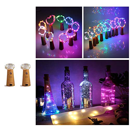 Faraone4w Luci per Bottiglia, Filo di Rame Led Decorative Stringa Luci da Interni e Esterni, per Casa, Compleanno, Vacanza Nozze Festa Natale Fai da te Decorazioni